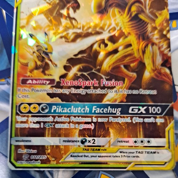Xenomorph And Pikachu Tag Team Pokemon Card - Picture 6 of 7